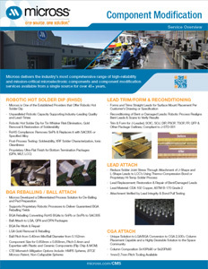 Component Modification Services Flyer