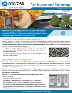 Advanced Interconnect Technology Flyer