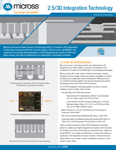 3D Integration Technology Flyer