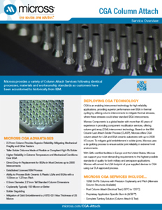 Column Grid Array Flyer