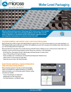 Wafer-Level Packaging Flyer