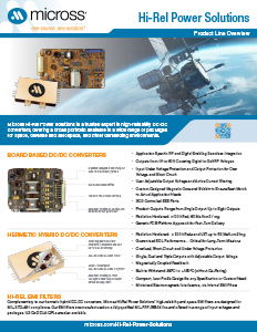 Hi-Rel Power Solutions Flyer